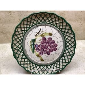 Certified International Fruiit Lattice 'Cornucopia' Salad Plate - Raymond Waites